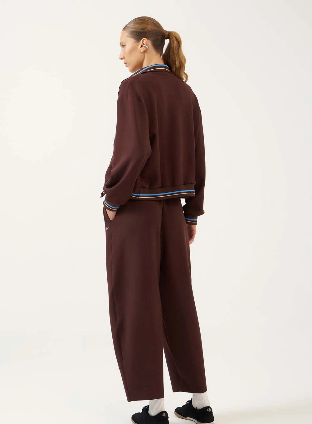 Calça Pantalona Conforto Modal Marrom