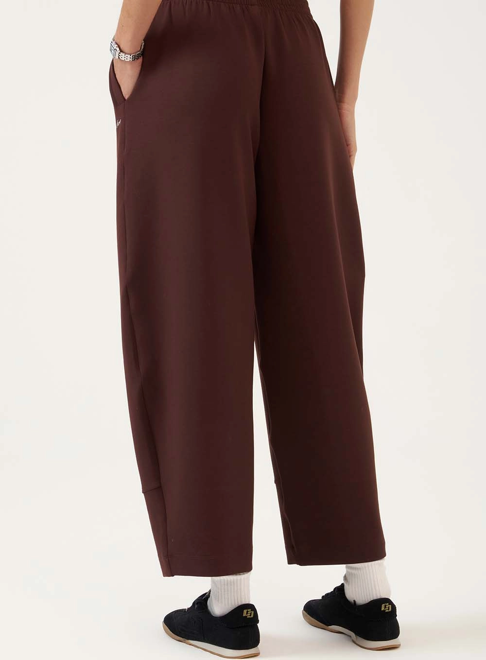 Calça Pantalona Conforto Modal Marrom