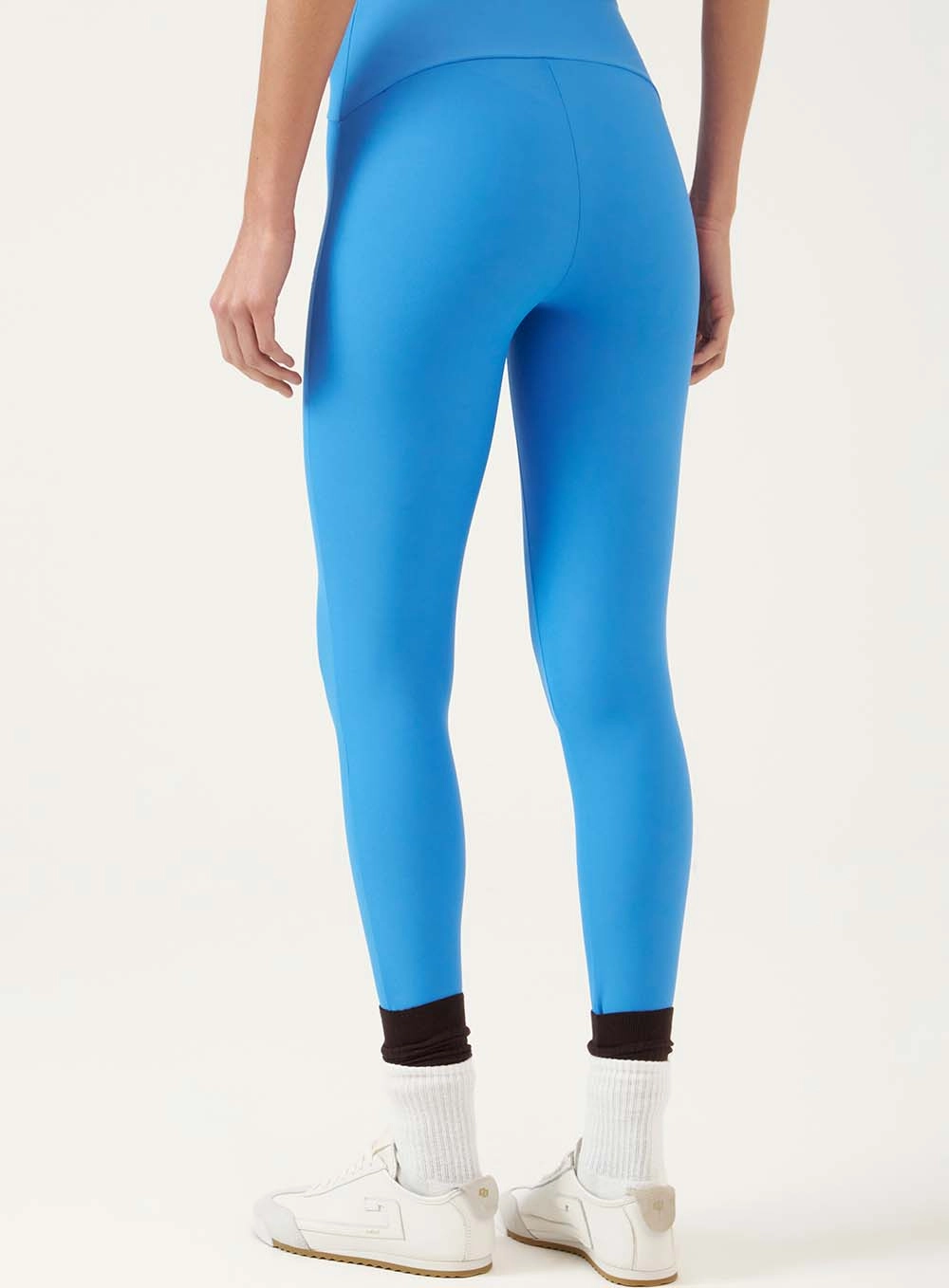 Calça Legging Cós Alto Azul