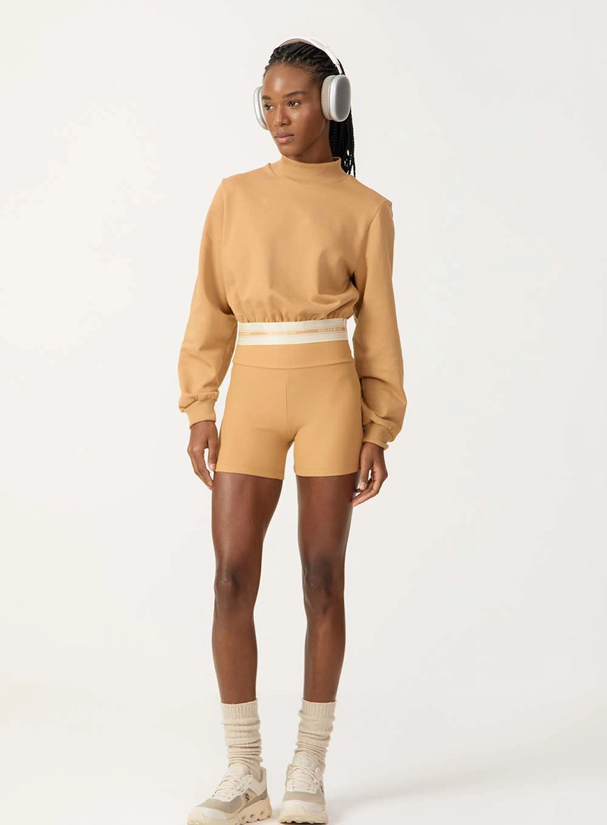 Short Biker Curto Ribbed Essence
