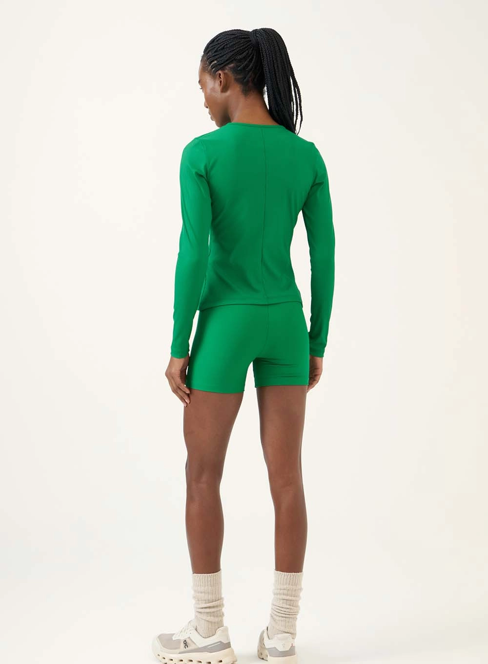 Bermuda Curta Cós Alto Modeladora Verde