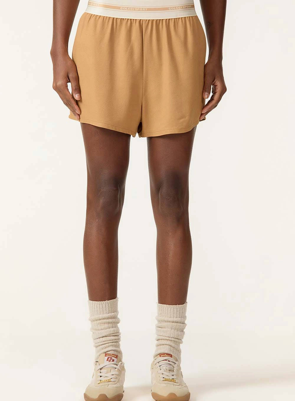 Short Amplo Fluidez Vital Bege
