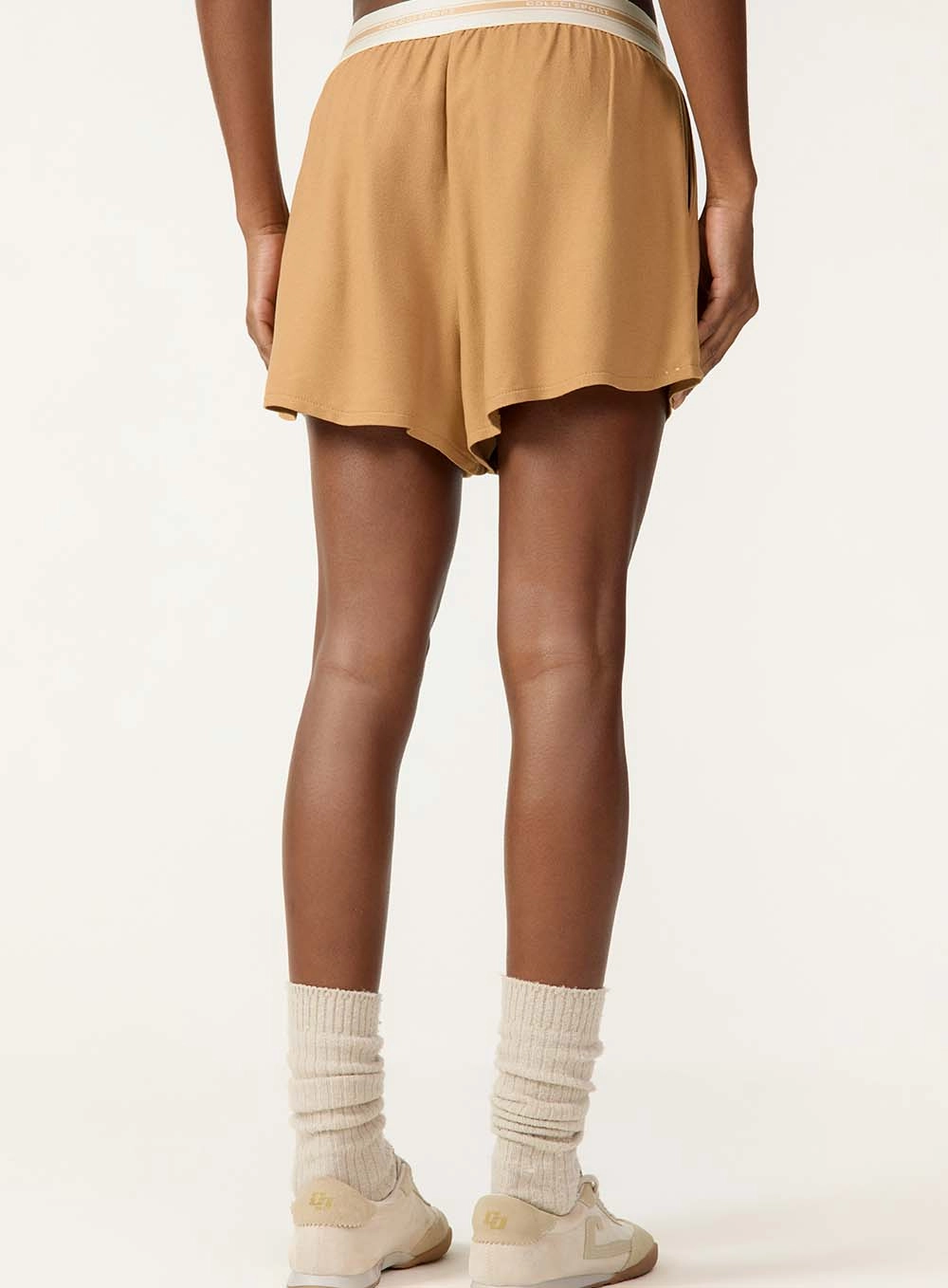 Short Amplo Fluidez Vital Bege