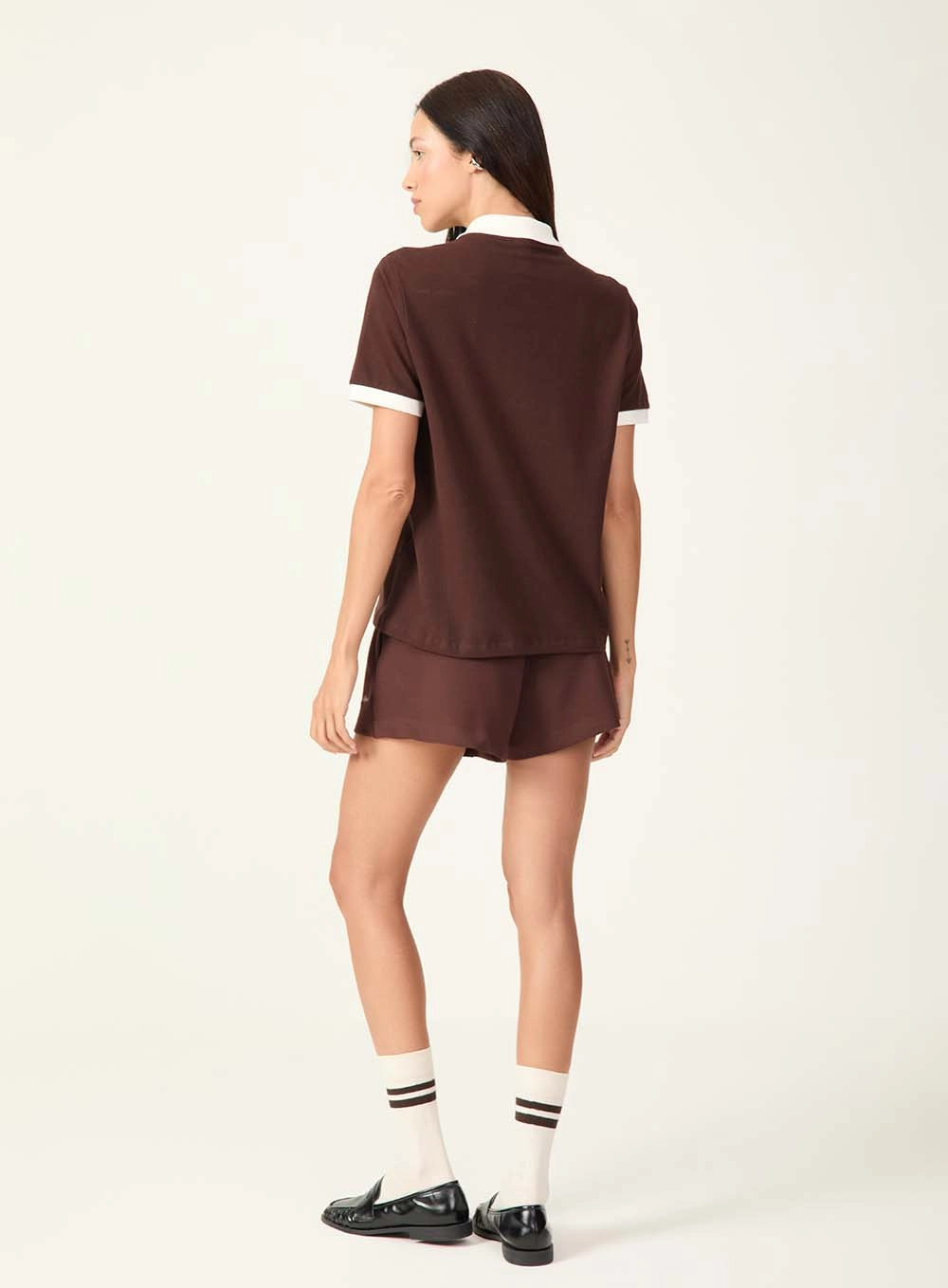 Short Boxer Toque De Seda Modal Marrom