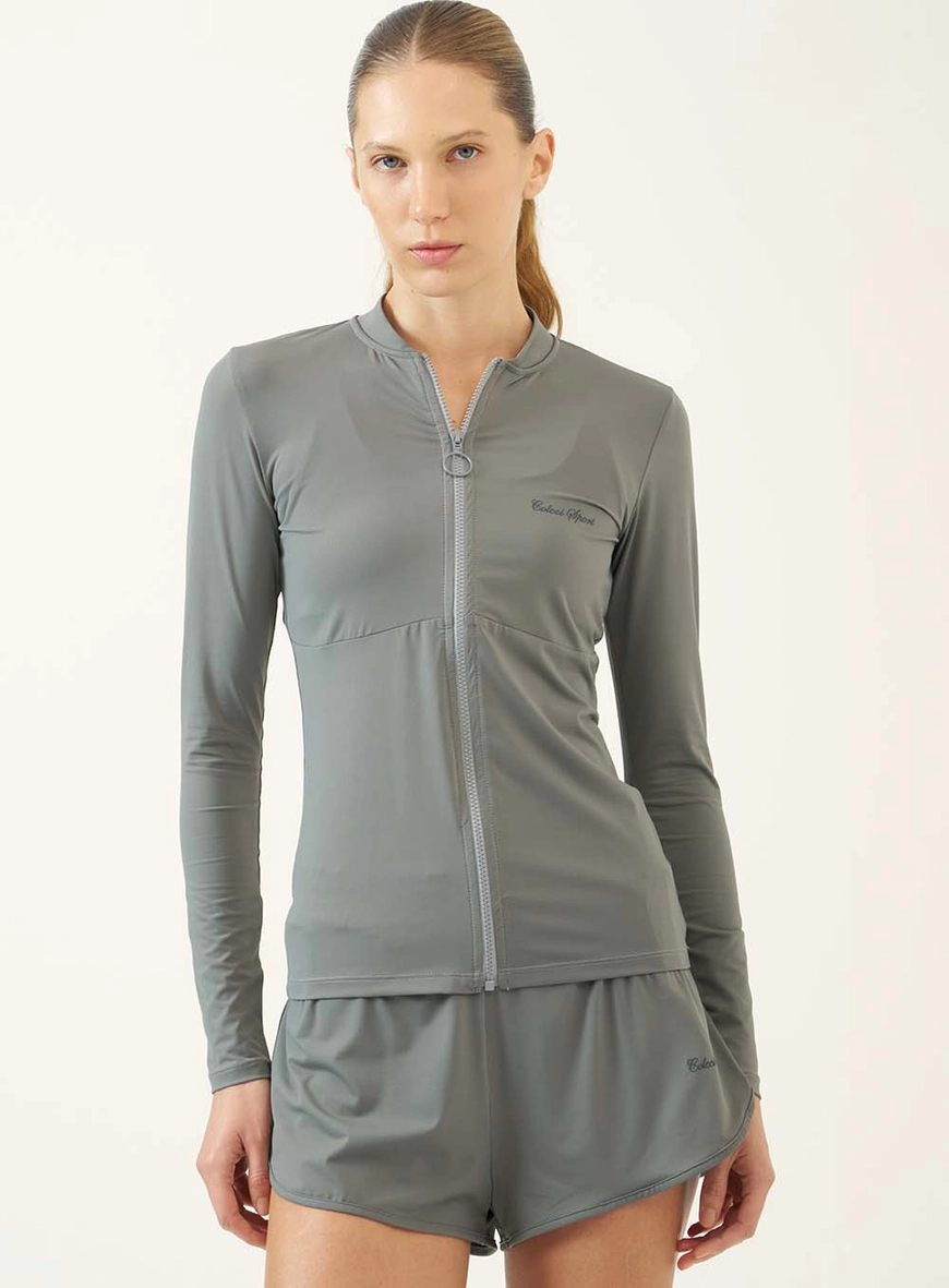 Jaqueta Cardigan Com Abertura Frontal
