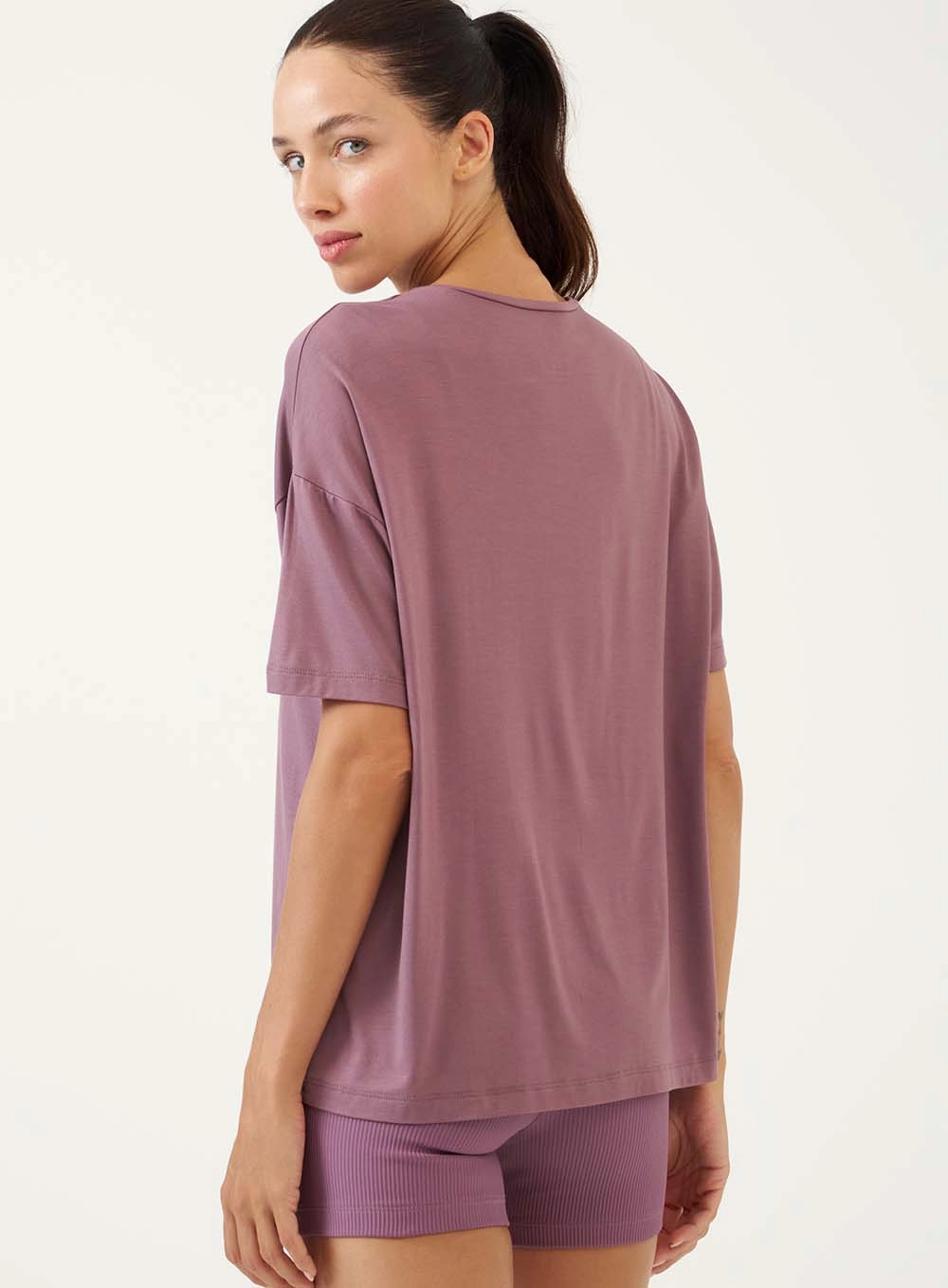Camiseta Esportiva Oversized Roxo