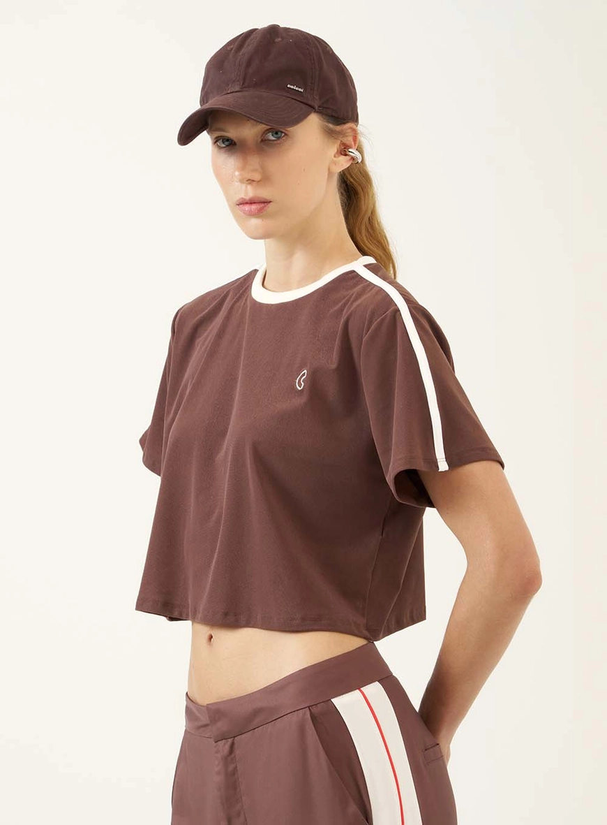 Camiseta Esportiva Cropped Reta