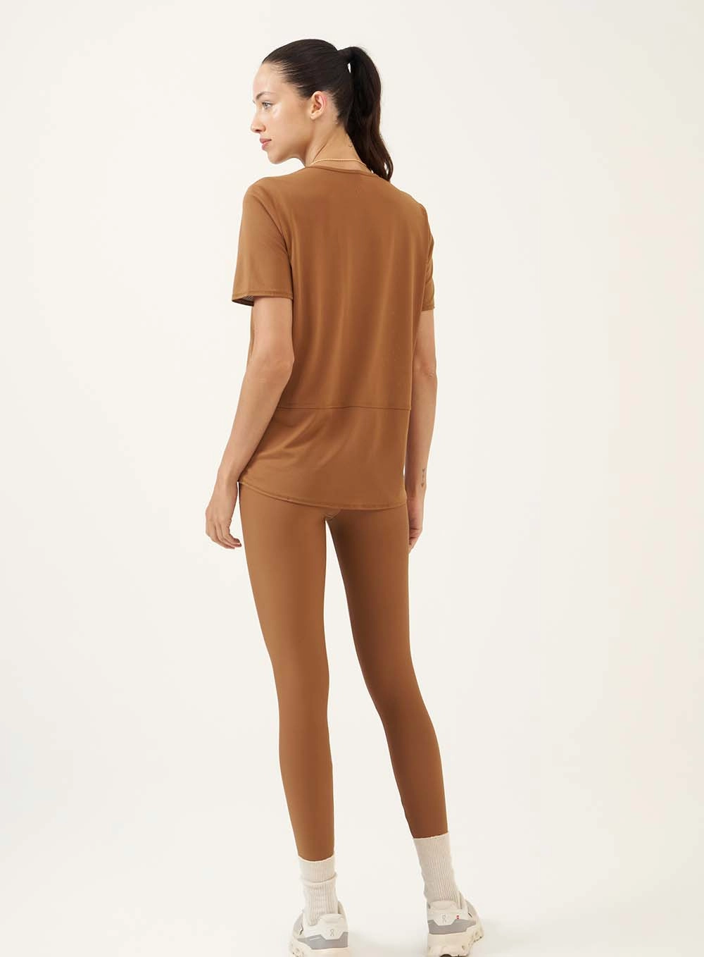 Camiseta Esportiva Relaxed Marrom