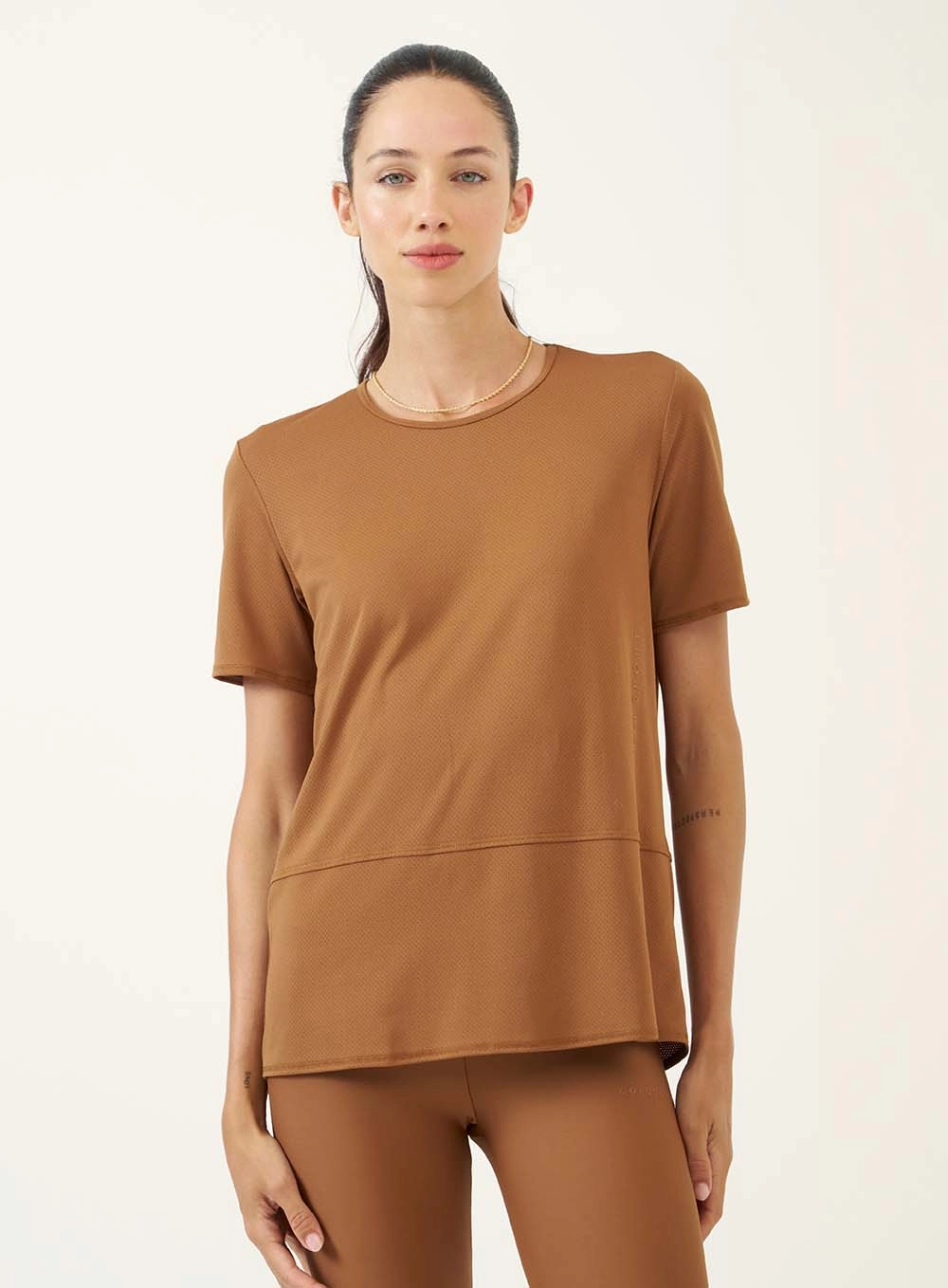 Camiseta Esportiva Relaxed Marrom