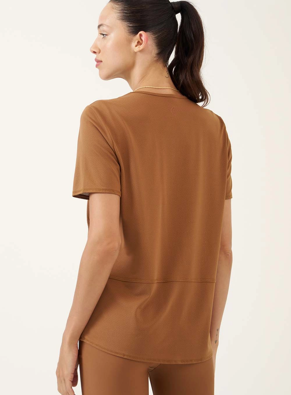 Camiseta Esportiva Relaxed Marrom