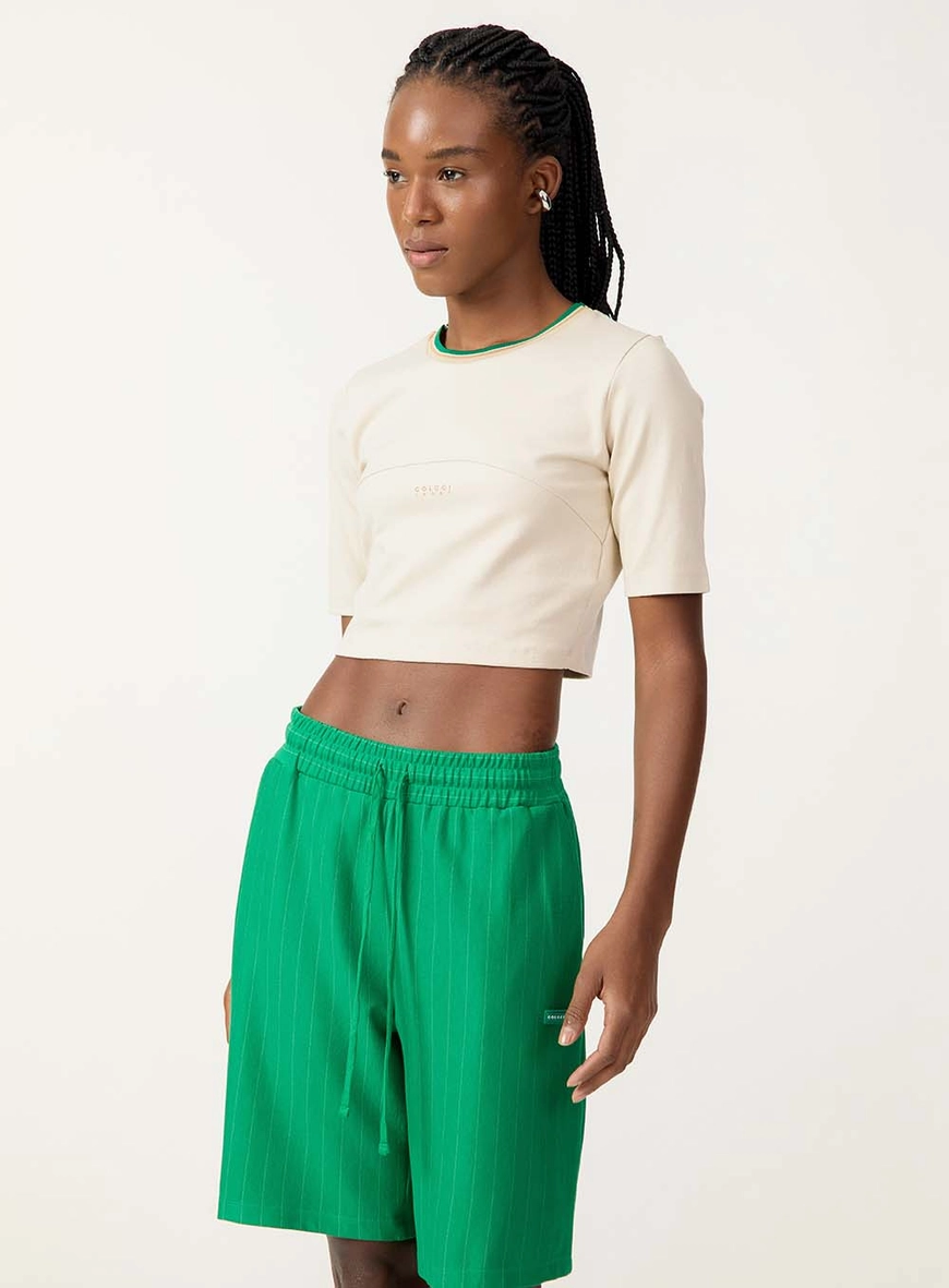 Blusa Cropped Esportiva Reta