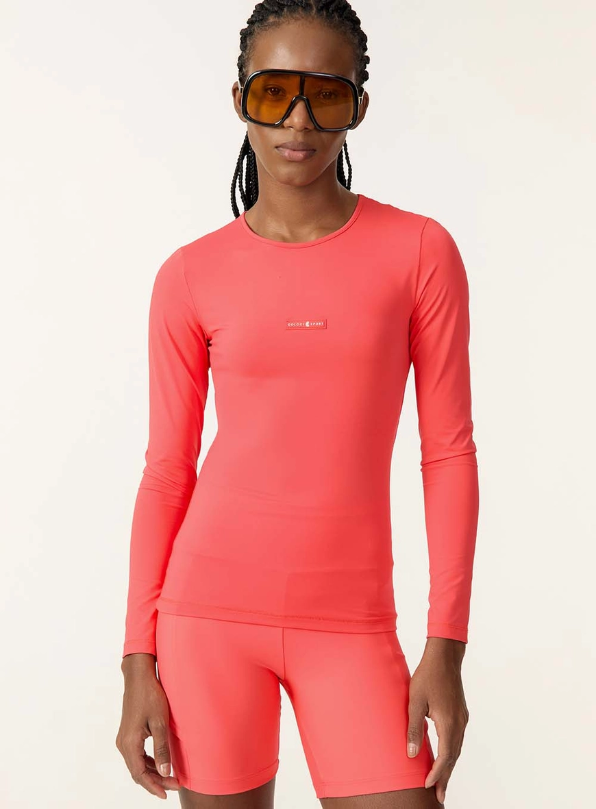 Blusa Esportiva Manga Longa Ajustada
