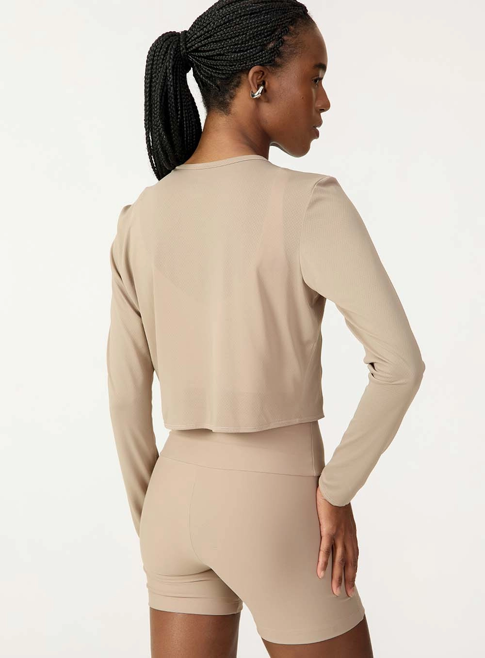 Blusa Manga Longa Respirável Essencial Cinza