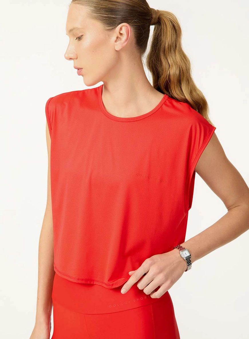Blusa Curta Sem Mangas Muscle