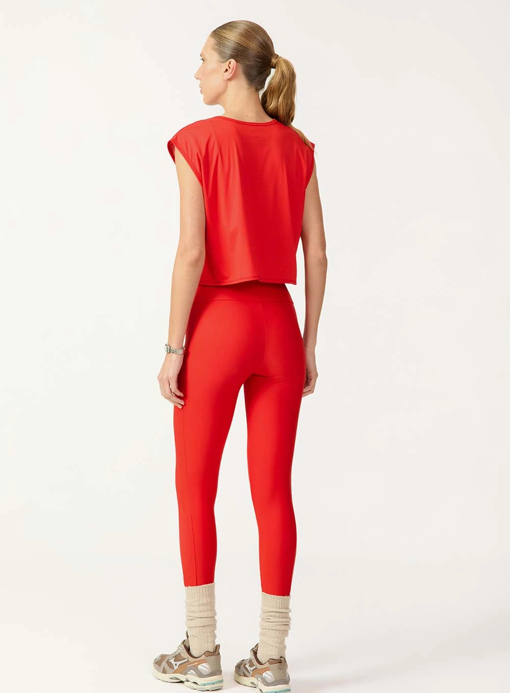 Blusa Curta Sem Mangas Muscle Vermelho