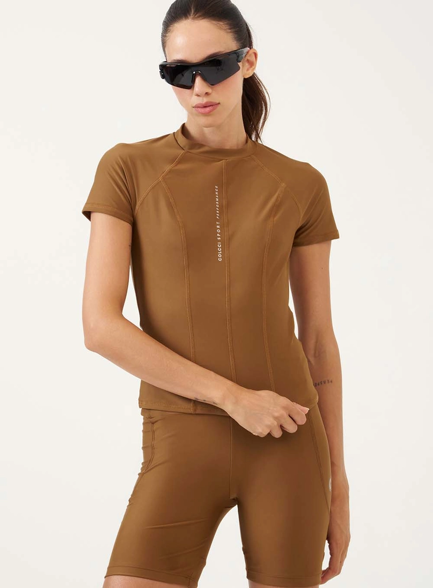 Blusa Manga Curta Fit Com Bolso Costas