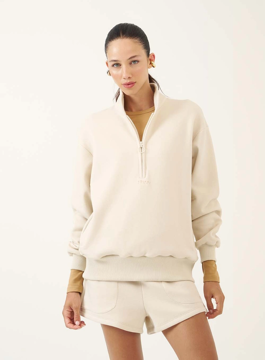 Blusão Oversized Com Zíper