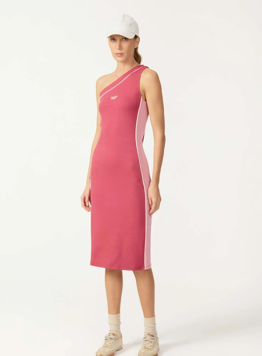 Vestido Assimétrico Monocromático