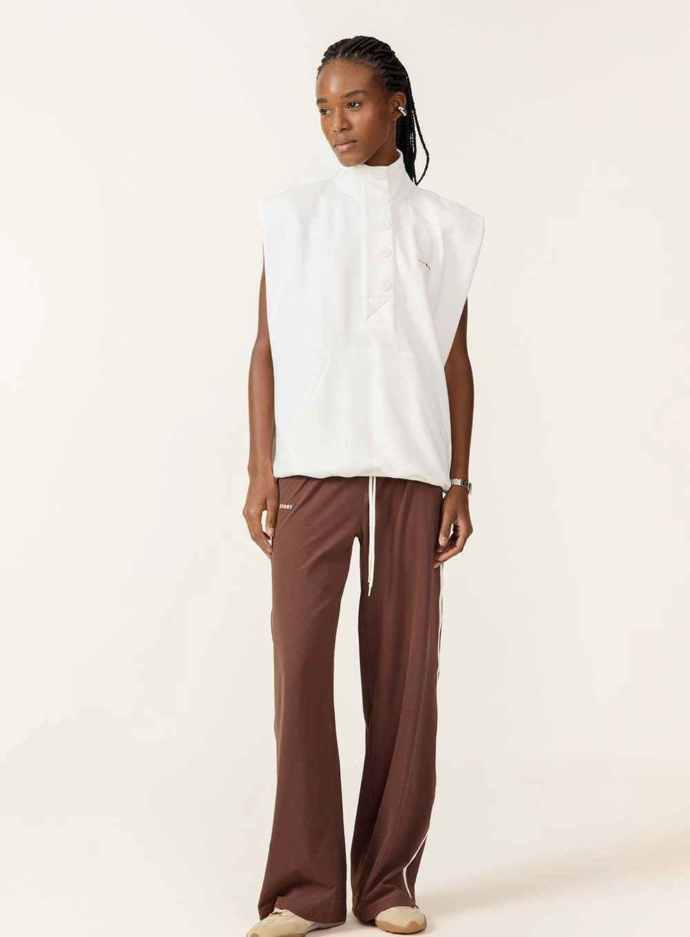 Colete Oversized Com Gola Alta Off