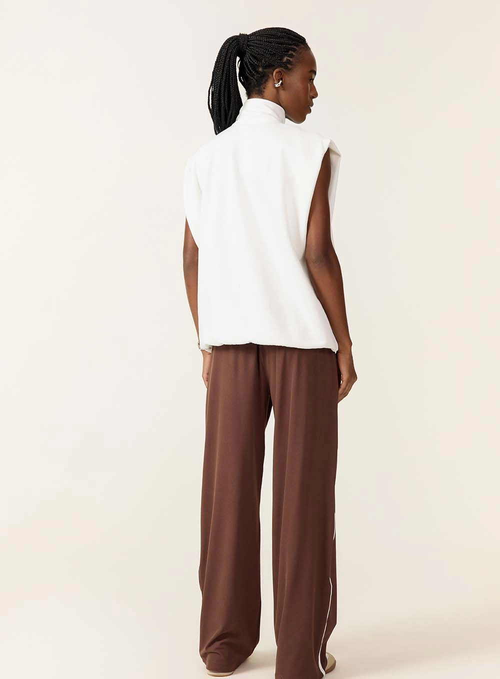 Colete Oversized Com Gola Alta Off