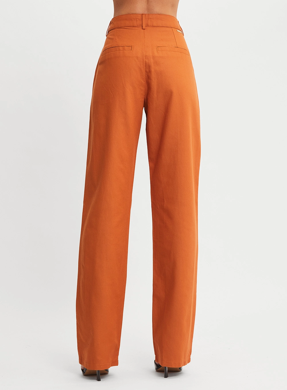 Calça Alfaiataria Reta Bege 3