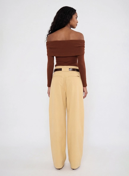 Calça Sarja Com Cinto