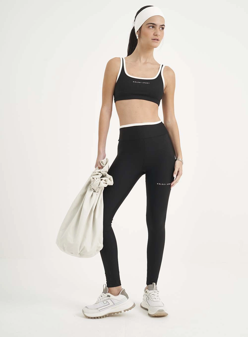 Calça Legging Perfect Fit Contrast Preto
