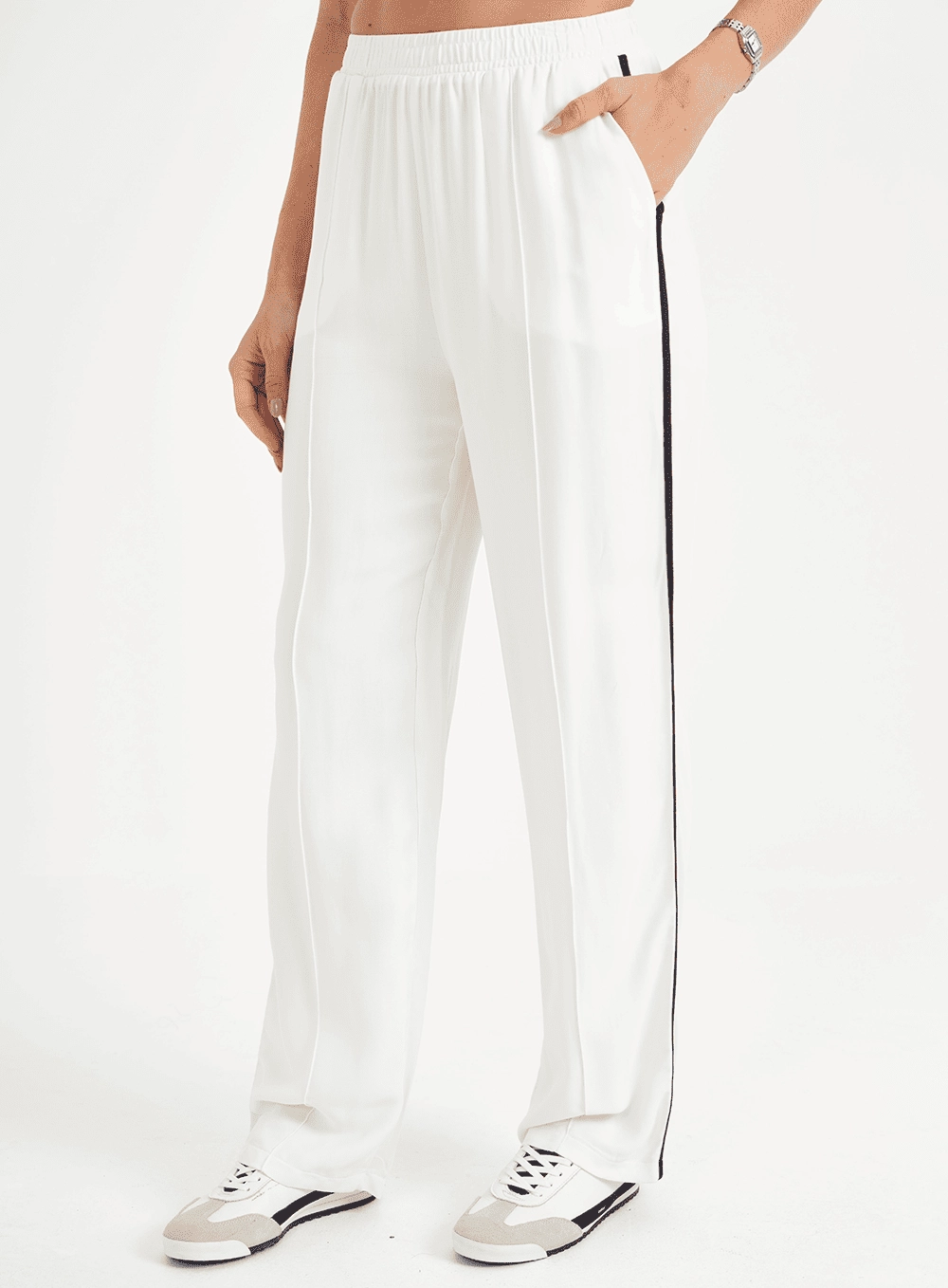 Calca Tecido Plano  Feminino Colcci Sport Off