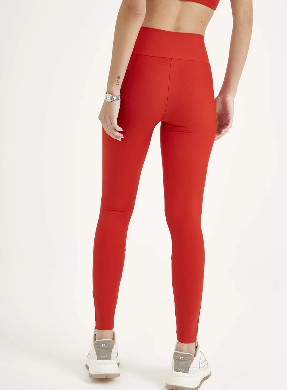 Calça Feminino Malha Sport Smart Fitness Vermelho