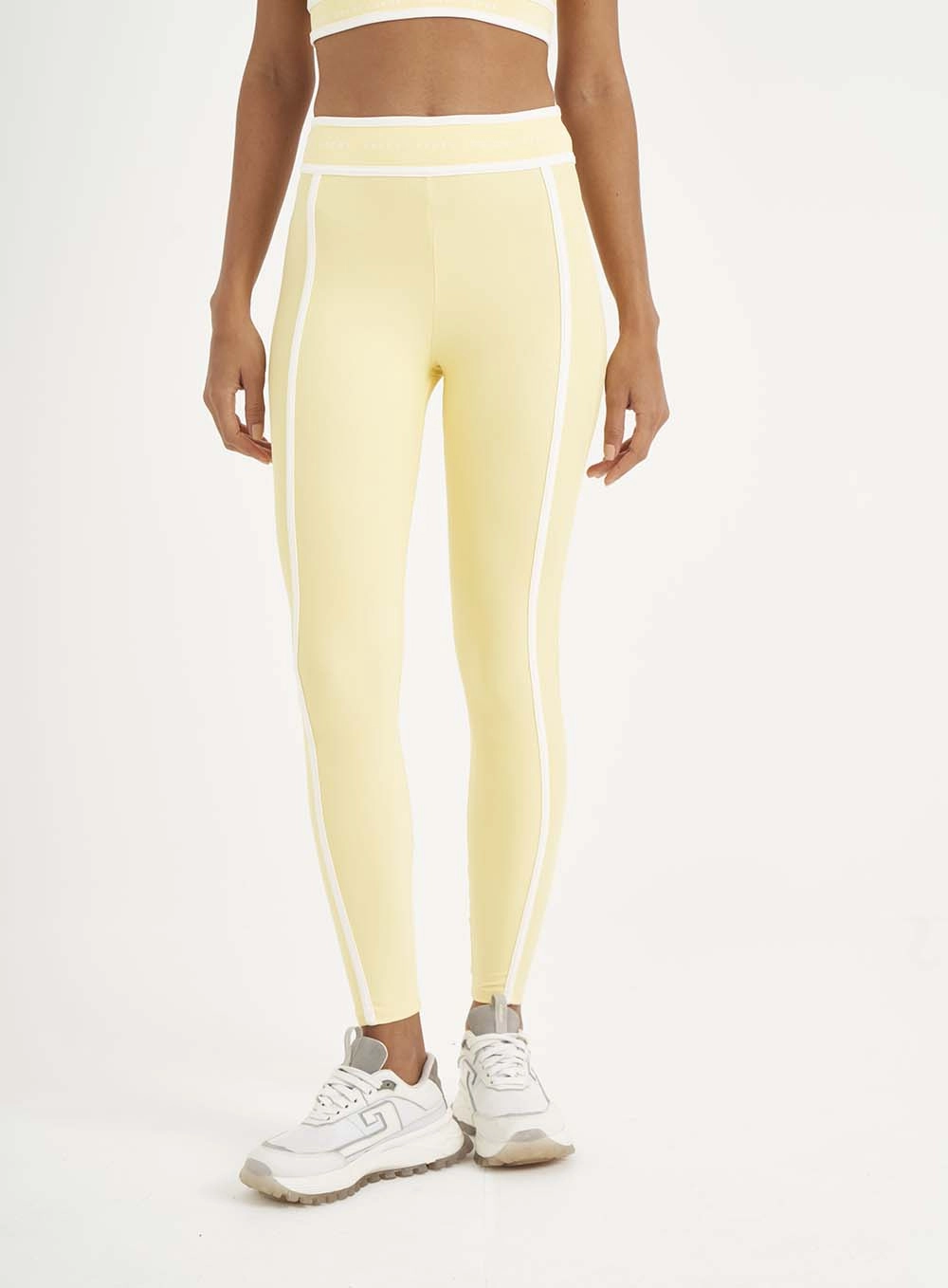 Calca Feminino Malha Sport Maxxi Fitness Amarelo