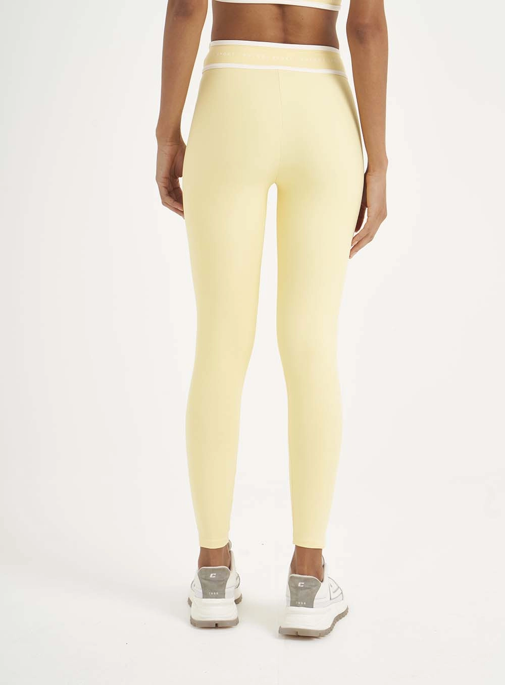 Calca Feminino Malha Sport Maxxi Fitness Amarelo