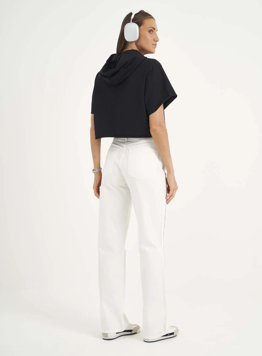 Calça Feminina Reta Em Sarja Juliette Off-Shell