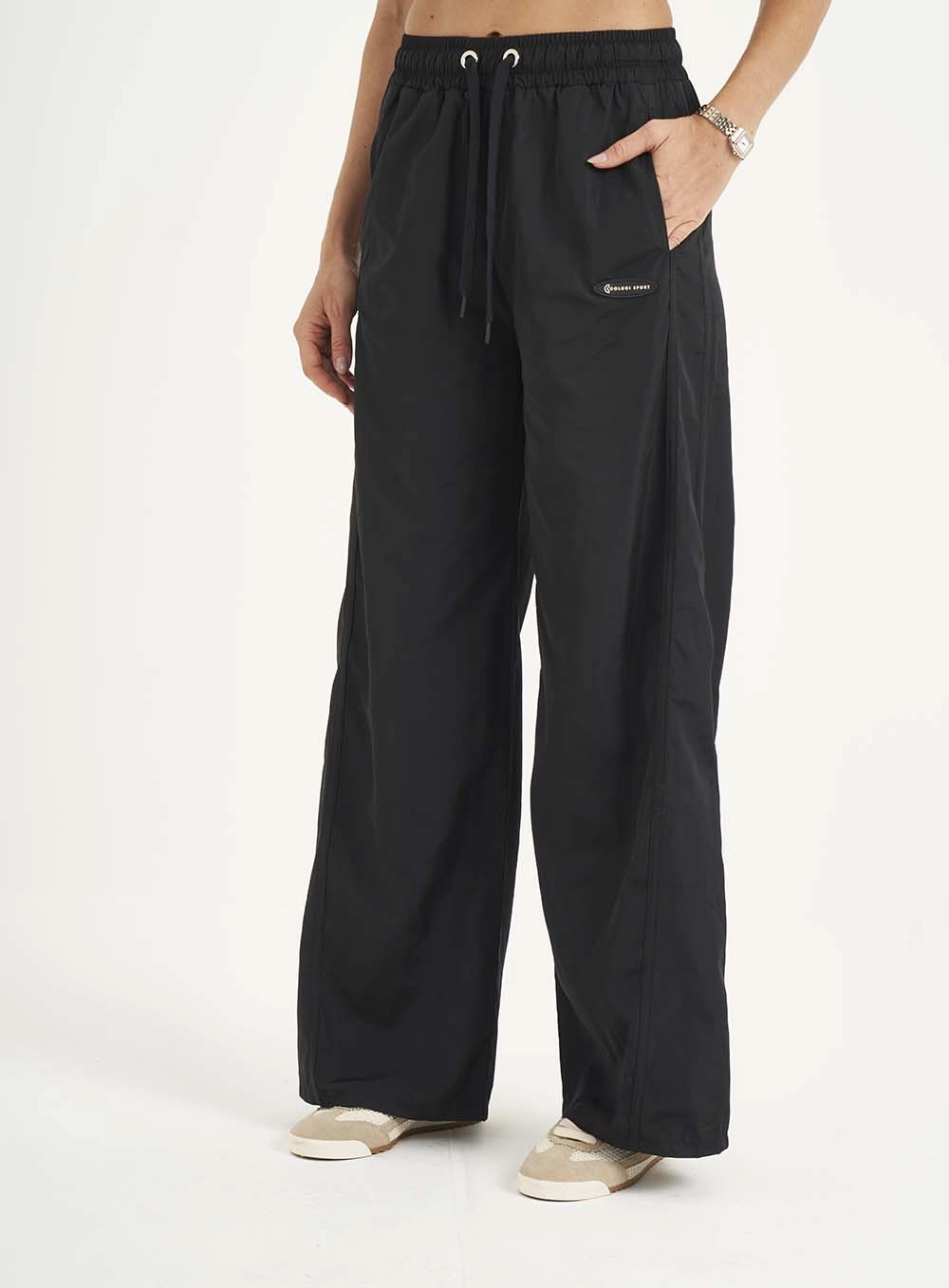Calca Nylon 1 Feminino Colcci Sport Preto