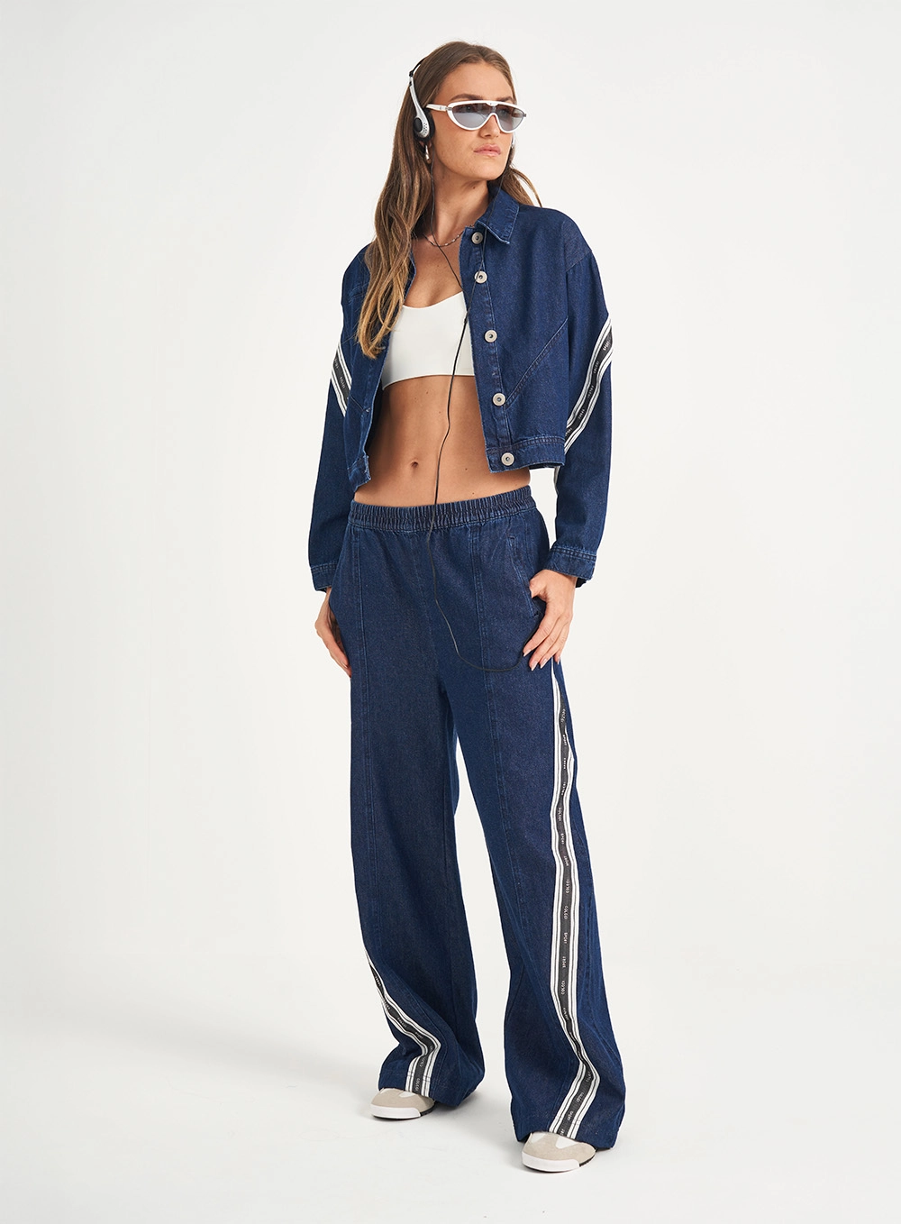 Calça Jeans Feminina Wide Leg Dunnah Low Índigo