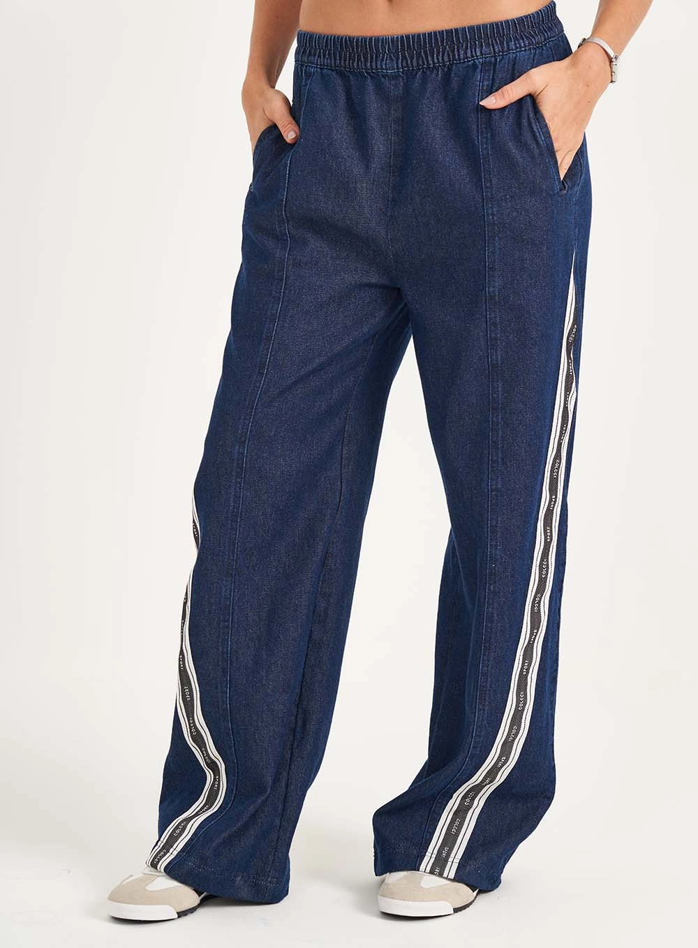 Calça Jeans Feminina Wide Leg Dunnah Low Índigo