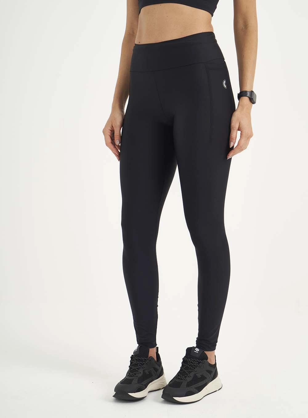 Calça Legging Perfect Fit Com Bolsos Preto
