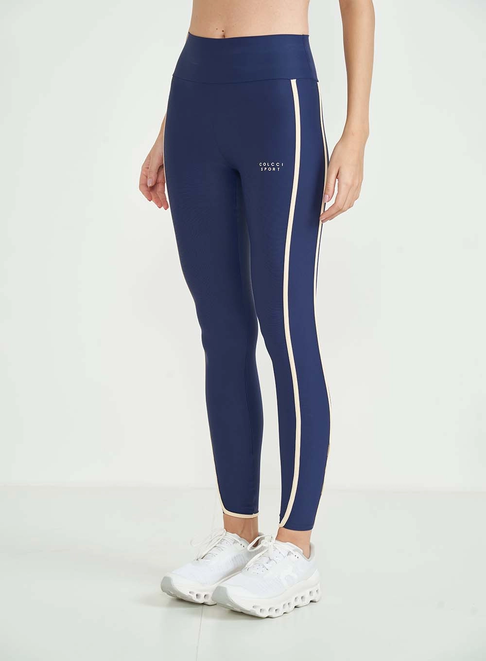 Calça Legging Feminina Perfect Fit -contrast Azul