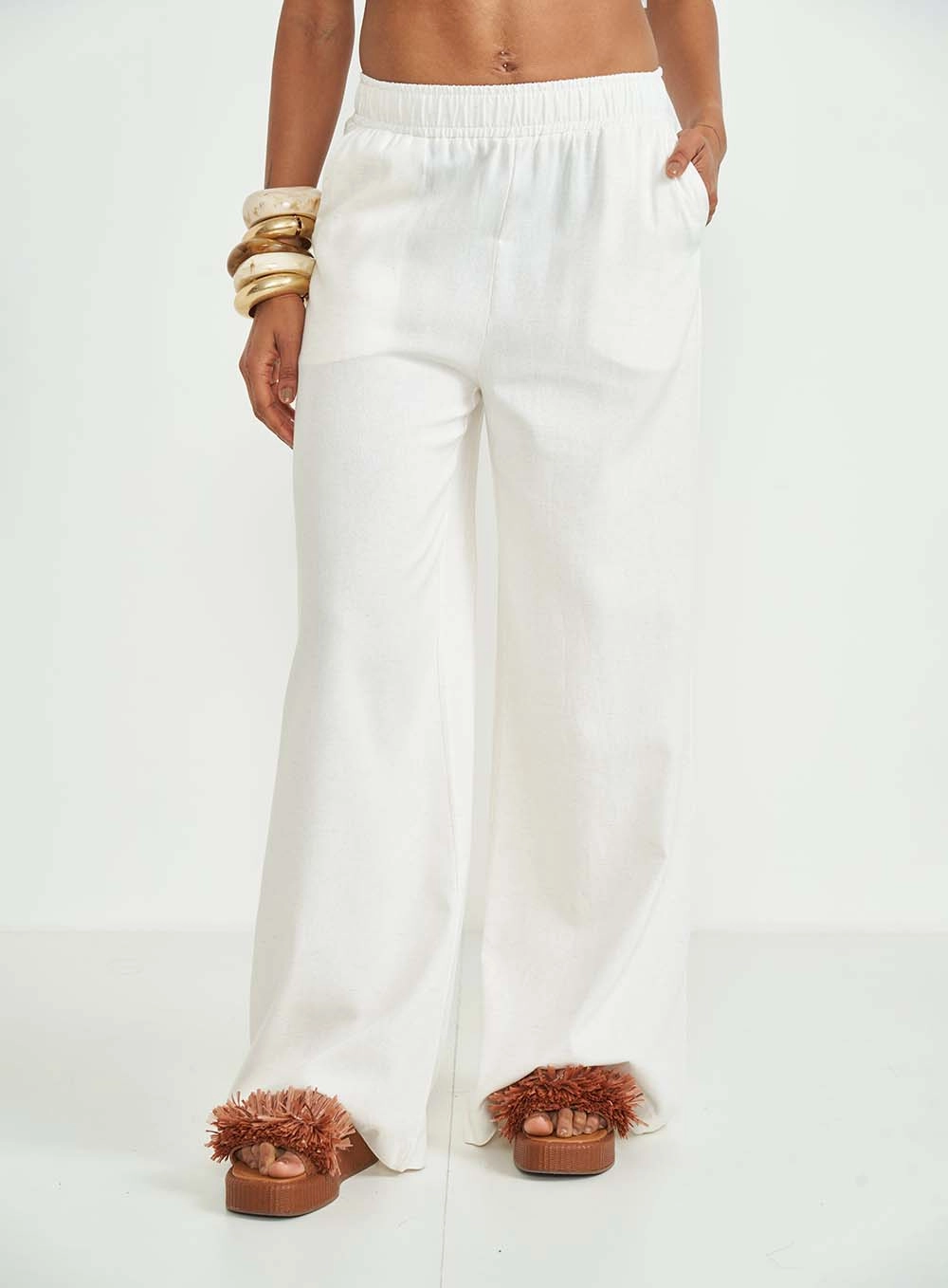 Calça Feminina Comfort Linho Off-Shell