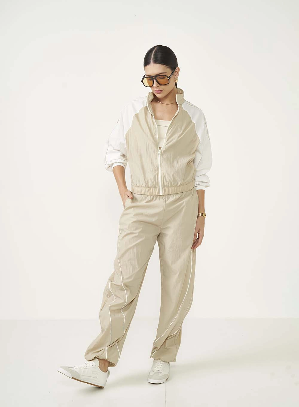 Calça Feminina Jogger Bege