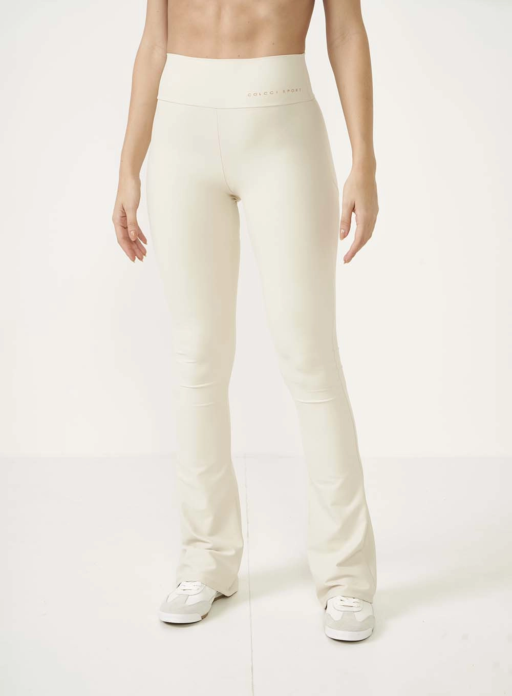 Calça Legging Perfect Fit Flare Bege