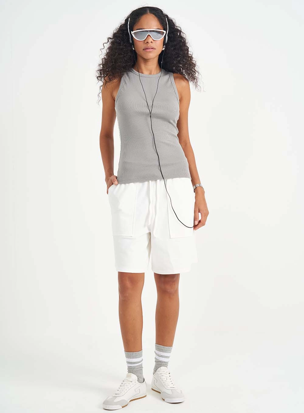 Bermuda Feminina Comfort Moletinho Off Shell