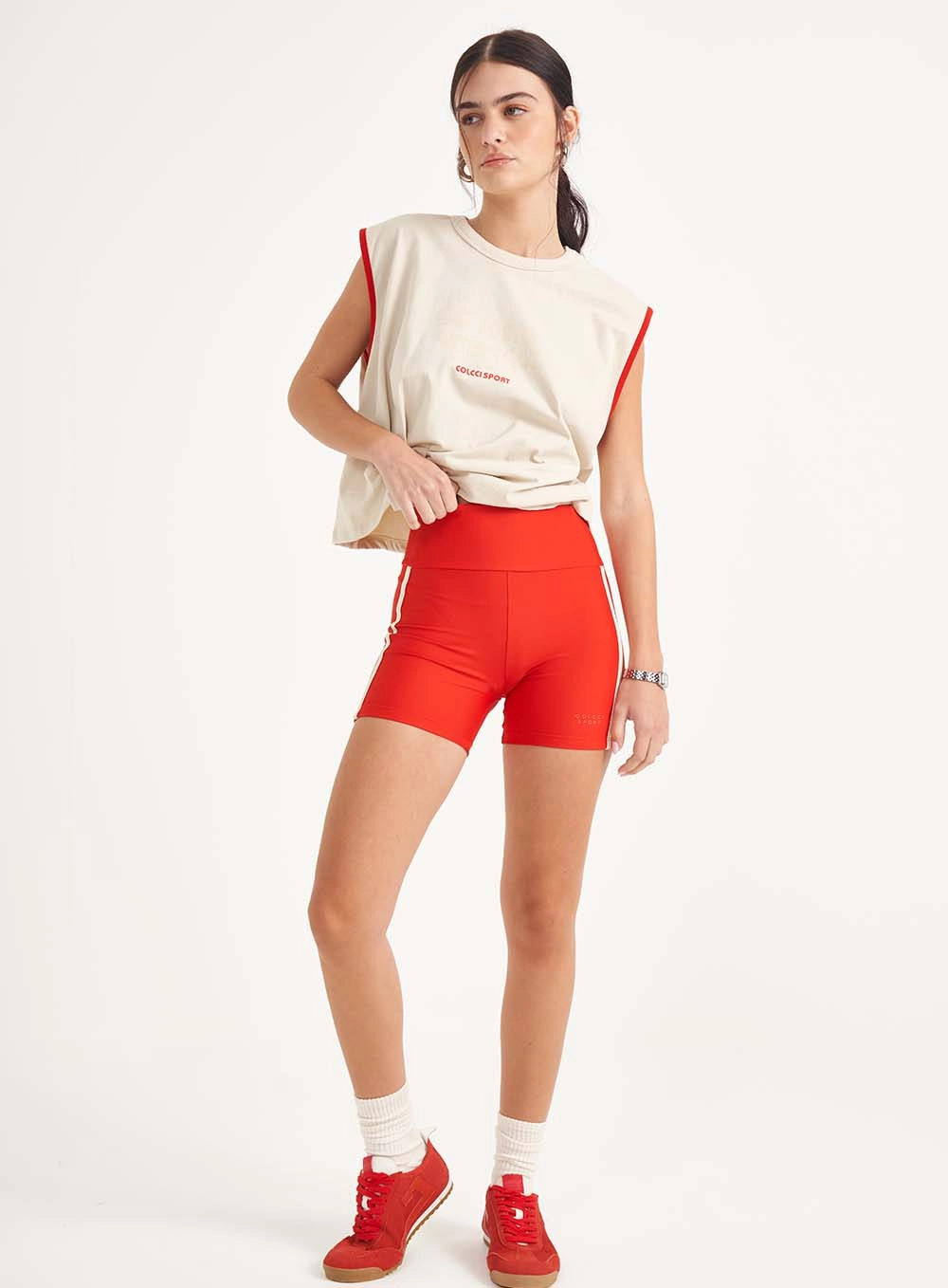 Bermuda Feminina Velocity Fit Vermelho