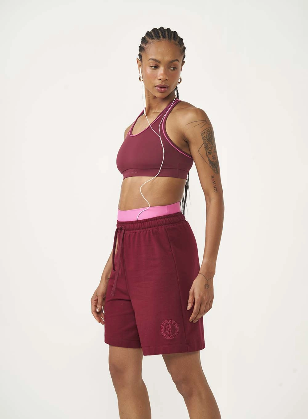 Bermuda Feminina Comfort Moletinho Vermelho