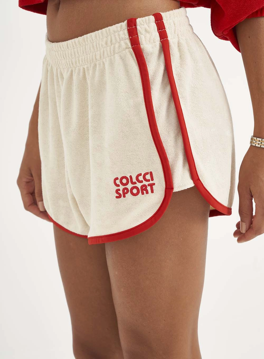 Short Curto Comfort Contrast Bege