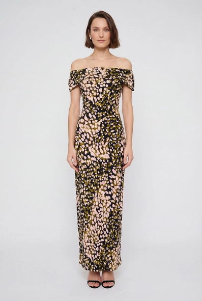Vestido Longo Slim Estampado