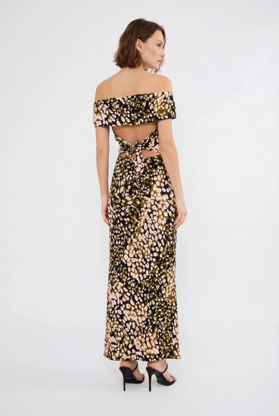 Vestido Longo Slim Estampado