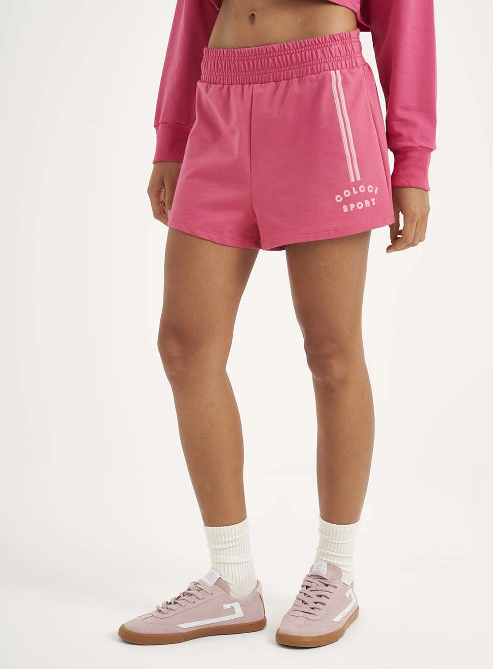 Short Moletinho Comfort Rosa