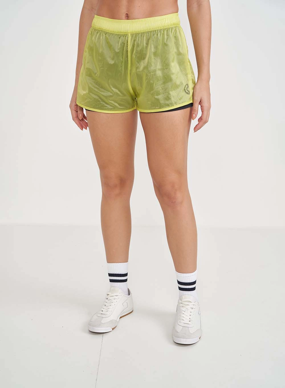 Short Nylon Comfort Com Elástico Na Cintura Verde