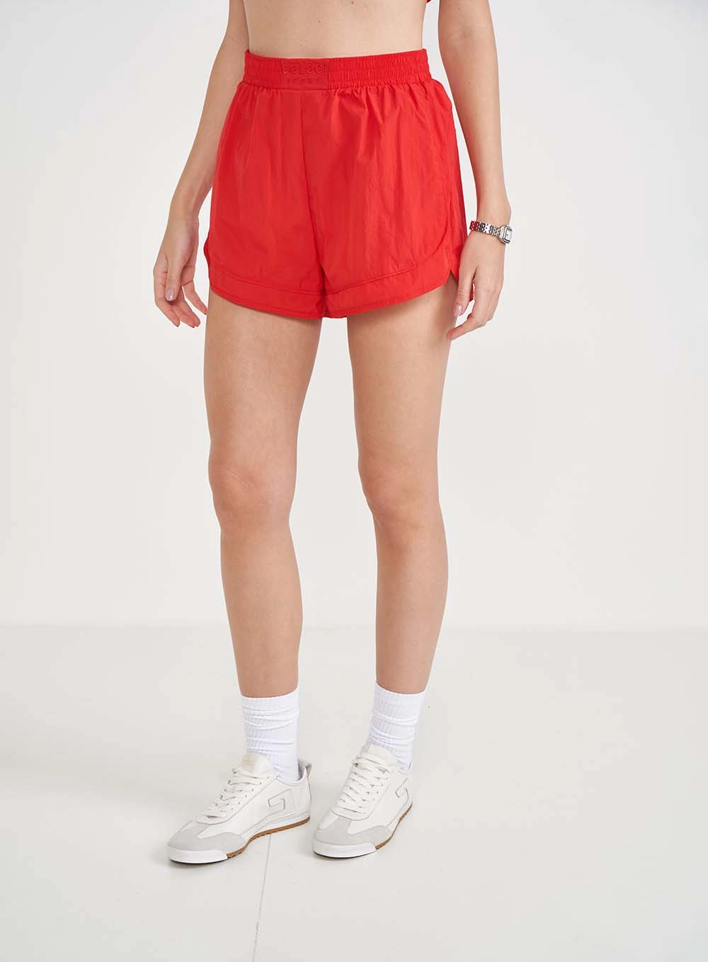 Short Comfort Com Barra Dobrada Vermelho