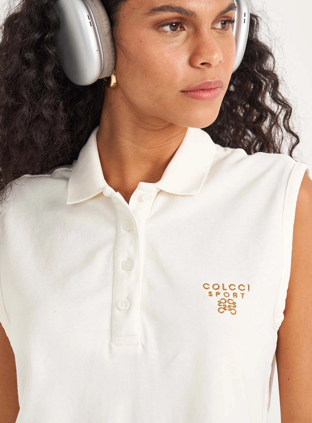 Polo Feminina Loose Estilo Muscle Tee Off Shell